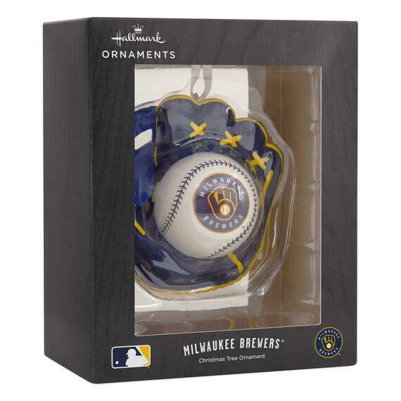MLB Milwaukee Brewers™ Baseball Glove Hallmark Ornament, , large image number 4