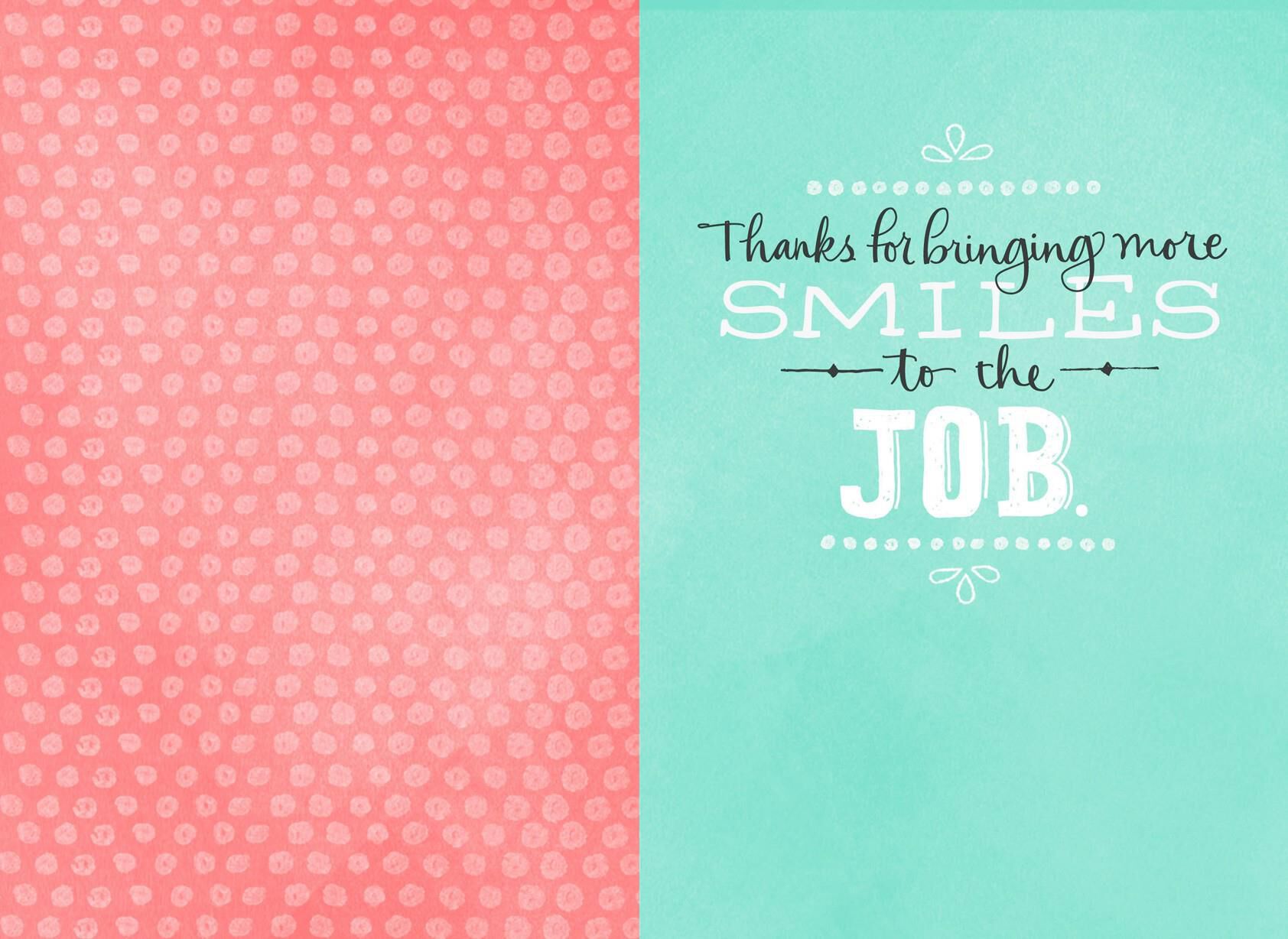 Bringing Smiles to the Job Boss's Day Card