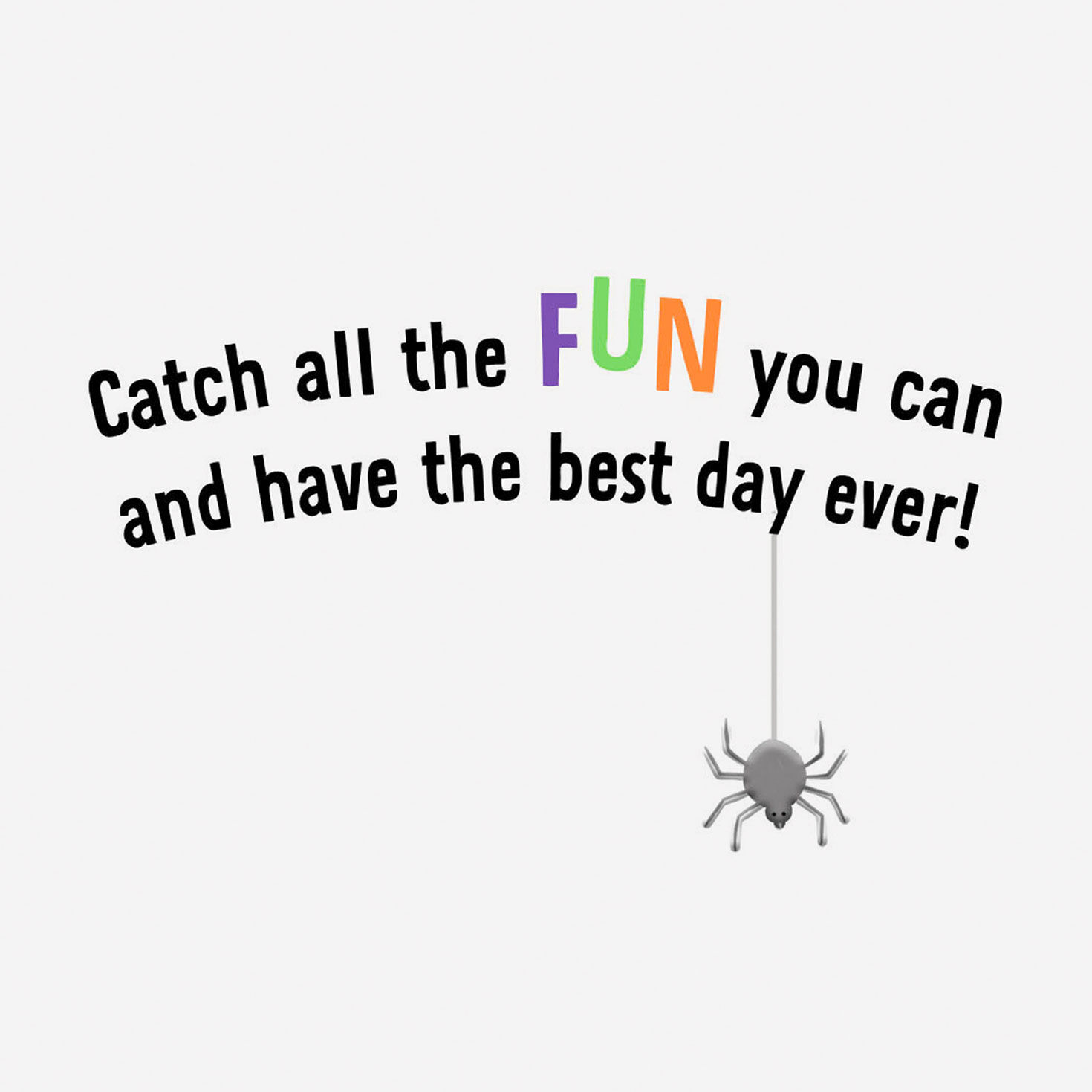 Bats and Spider in Web Grandson Halloween Card Sentiment image number 2