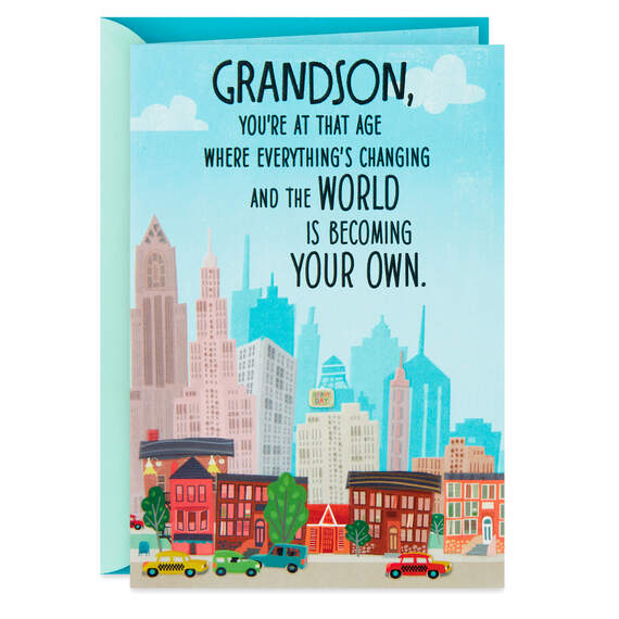 The Good Man You're Becoming Birthday Card for Grandson