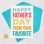 Colorful Block Lettering Funny Father's Day Card for Dad Card Front with Envelope and Gold Seal image number 5