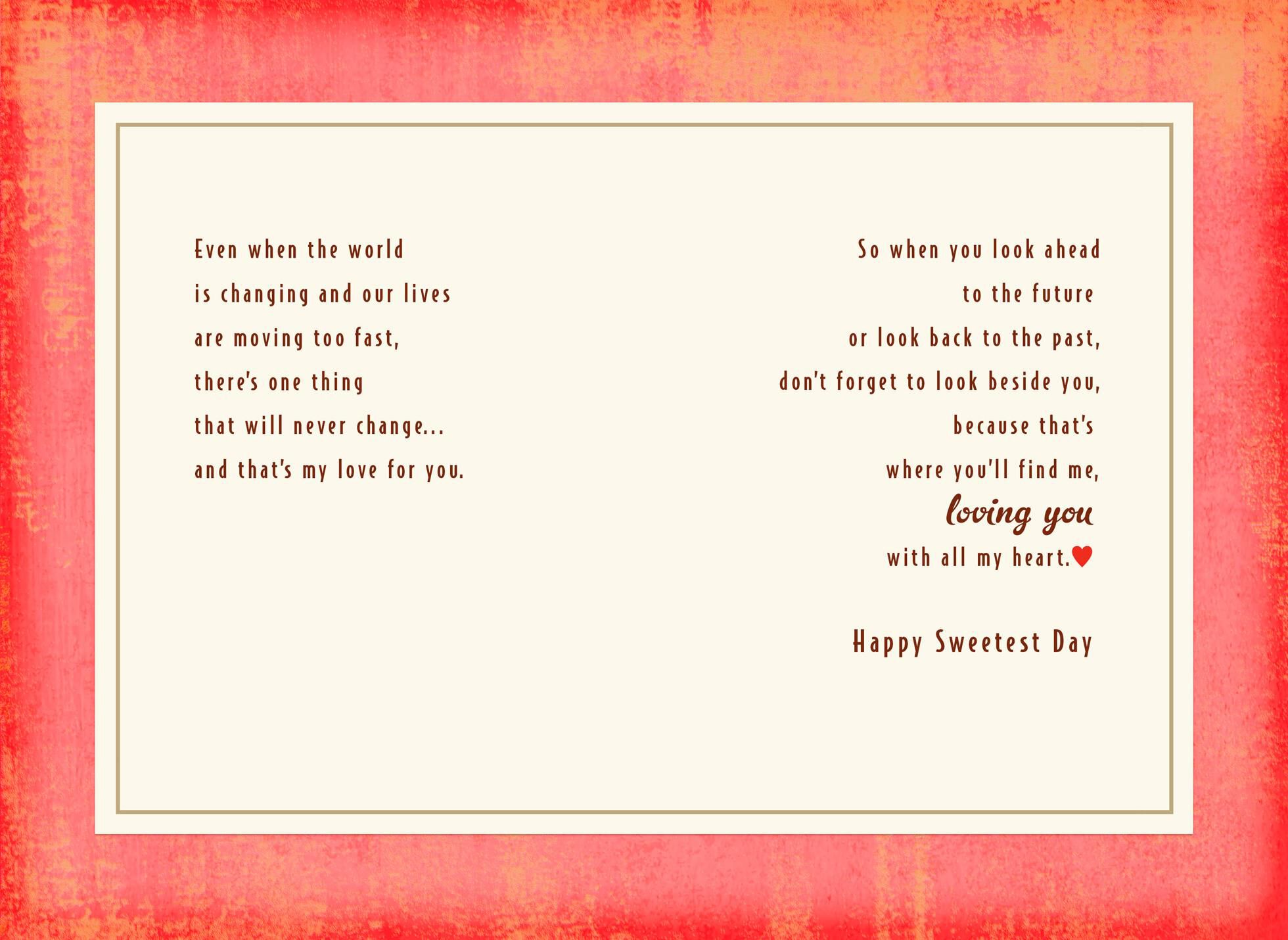 Loving You With All My Heart Sweetest Day Card