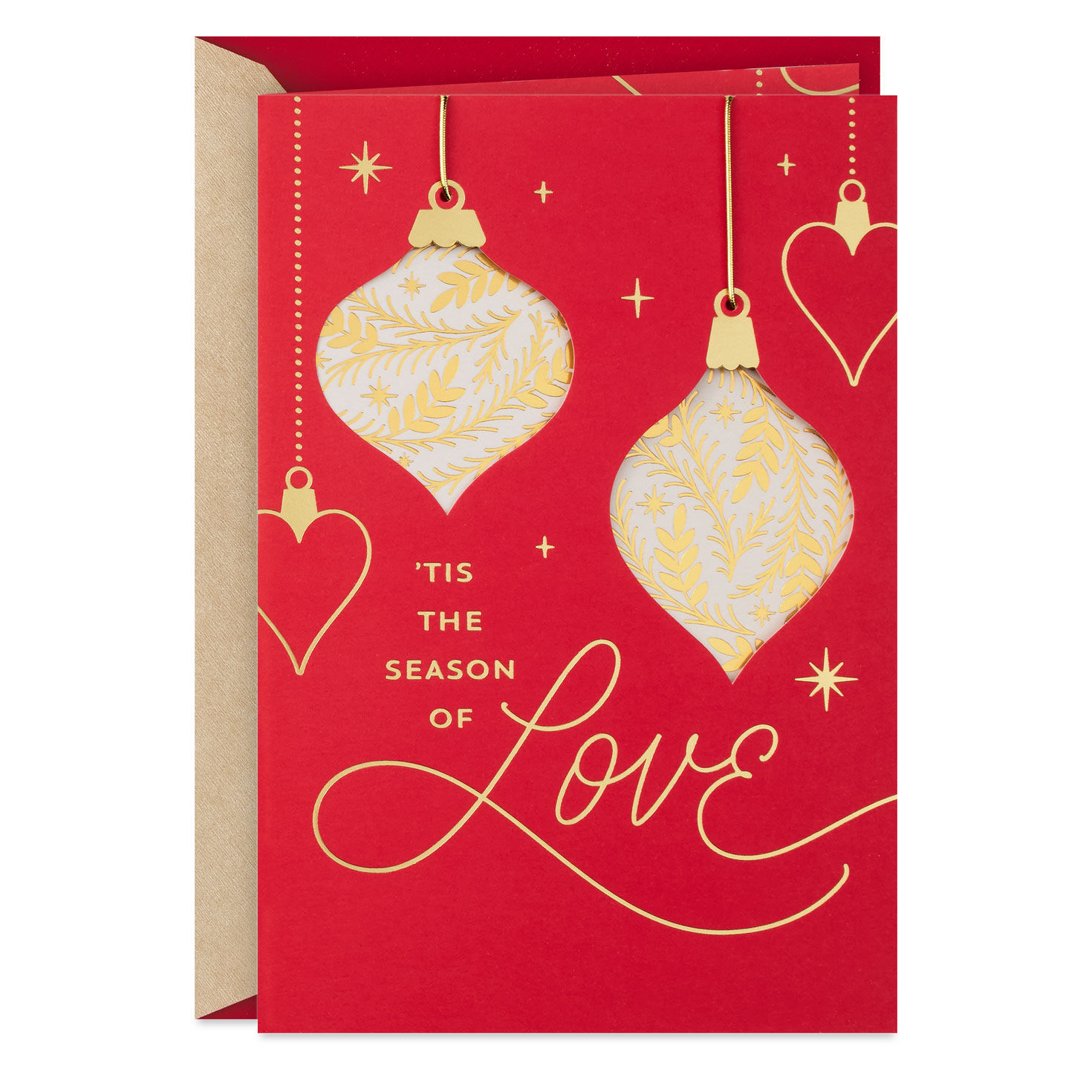 Tis the Season of Love Romantic Christmas Card