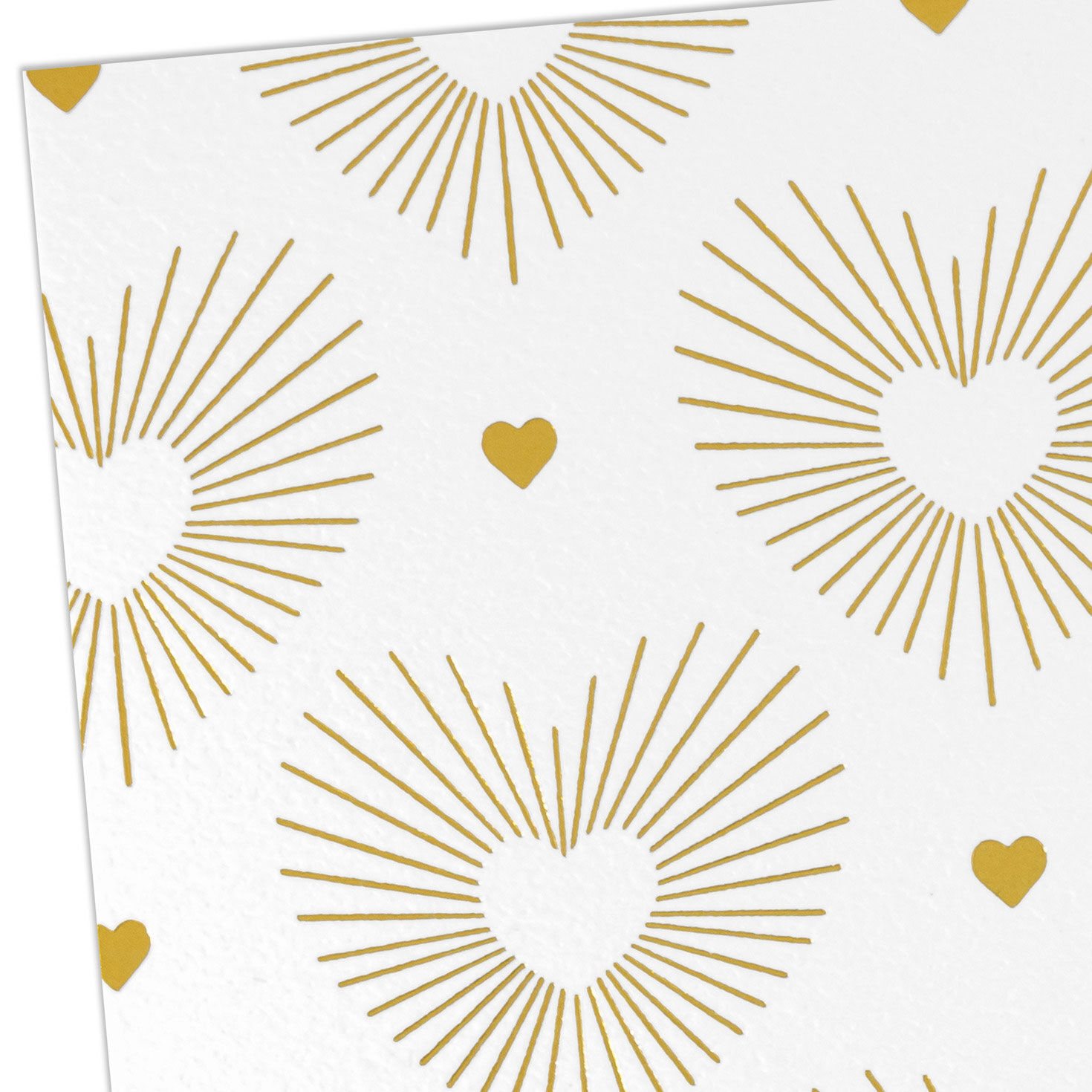 Hearts With Rays on White Blank Cards Pack Cover Detail image number 4