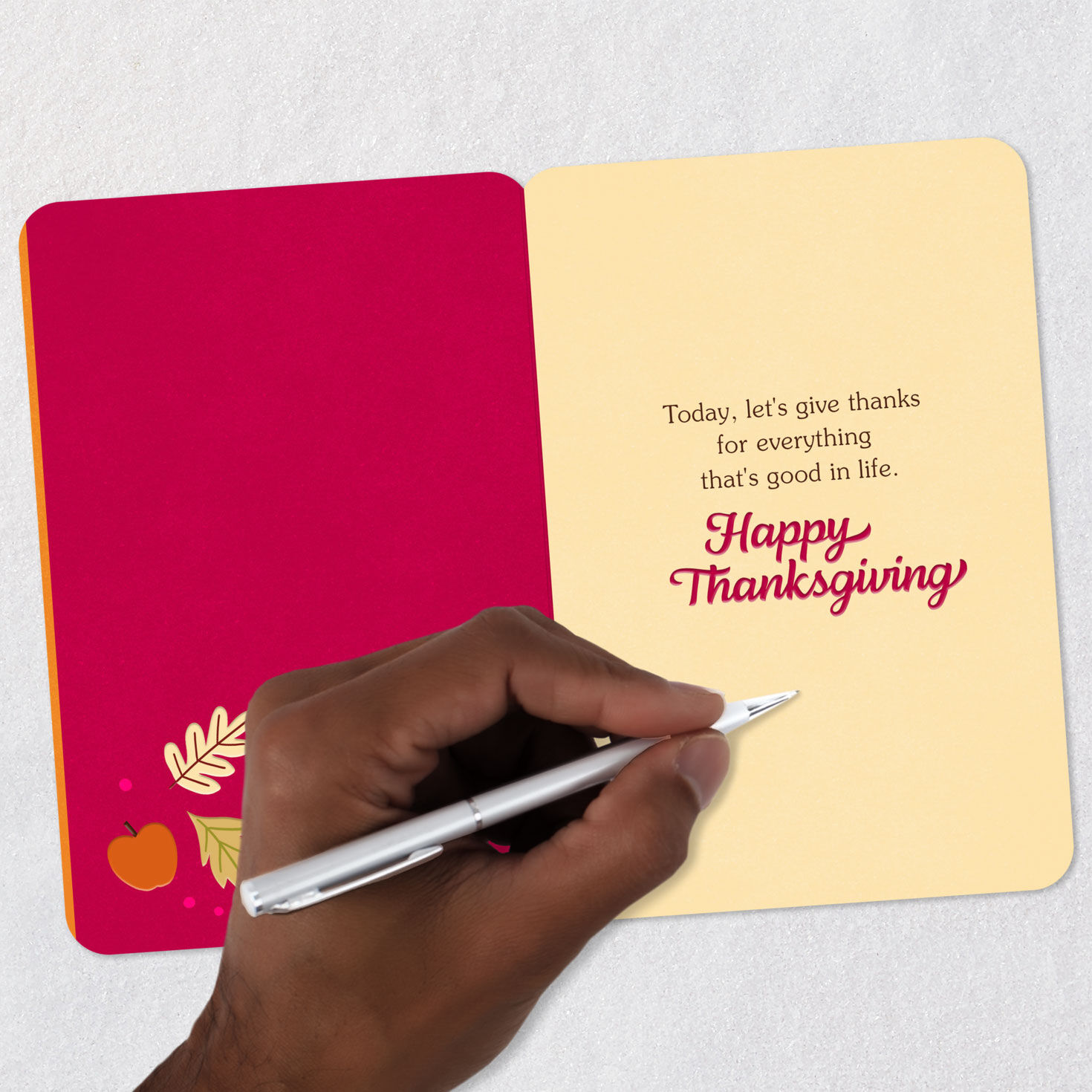 Retro Lettering Thanksgiving Card Signing card image number 6