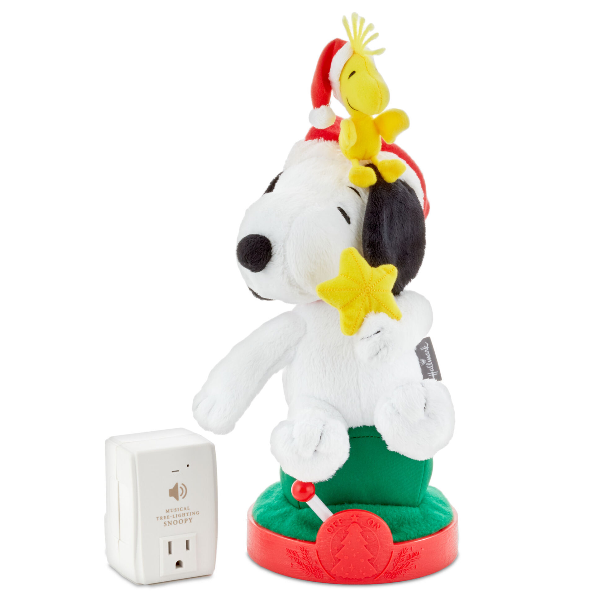 Peanuts Snoopy Musical Christmas Tree Lighting Plush Seasonal Decor Hallmark