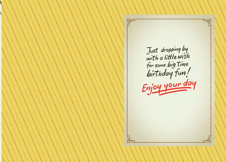 Snoopy Big Time Fun Birthday Card