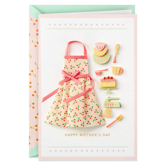 My Special Memories of Baking Together Mother's Day Card, , large image number 1