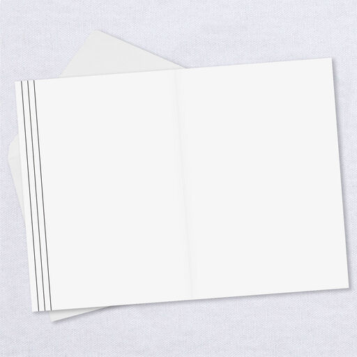Personalized Lines on White Photo Collage Photo Card, 