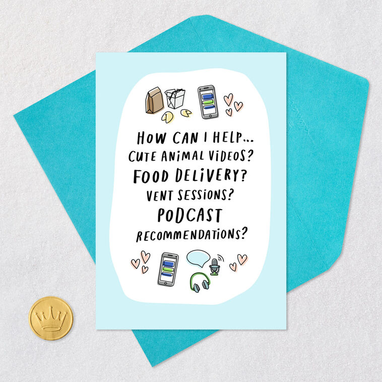 How Can I Help Care and Concern Card Card Front with Envelope and Gold Seal image number 5