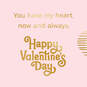 You Have My Heart Video Greeting Valentine's Day Card for Husband, , large image number 2