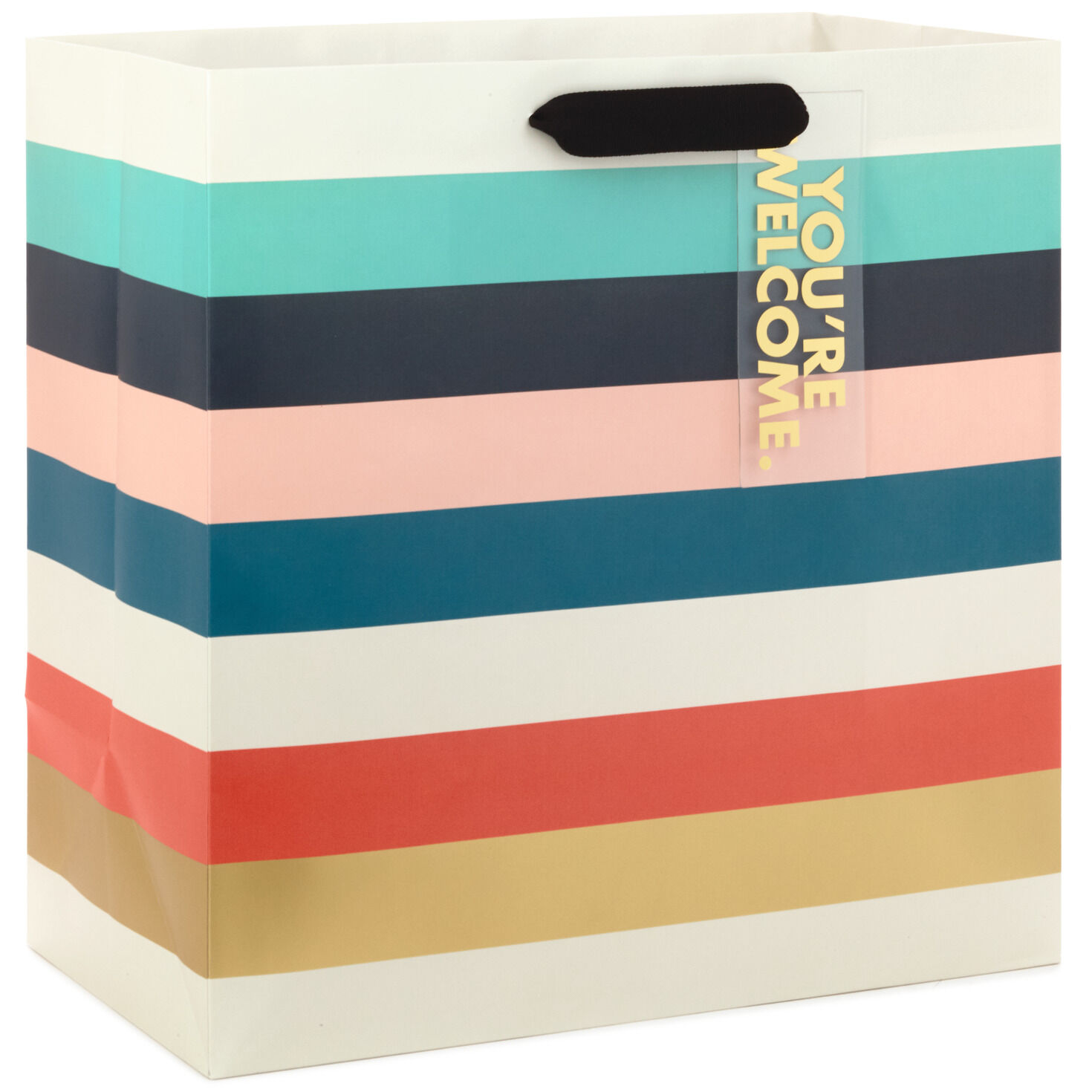 15" You're Welcome Stripes Gift Bag, , large