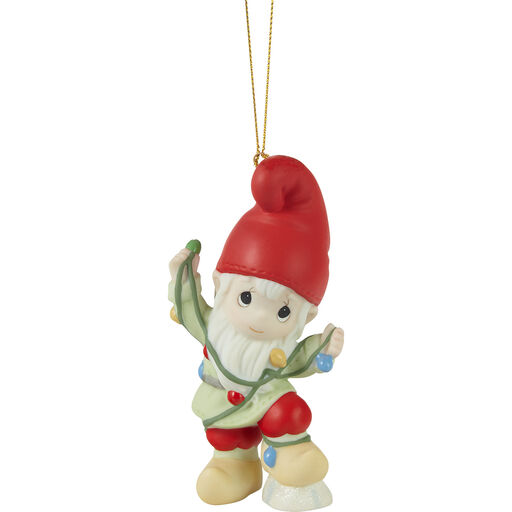 Precious Moments Gnome Worry, Be Happy Ornament, 4.1", 