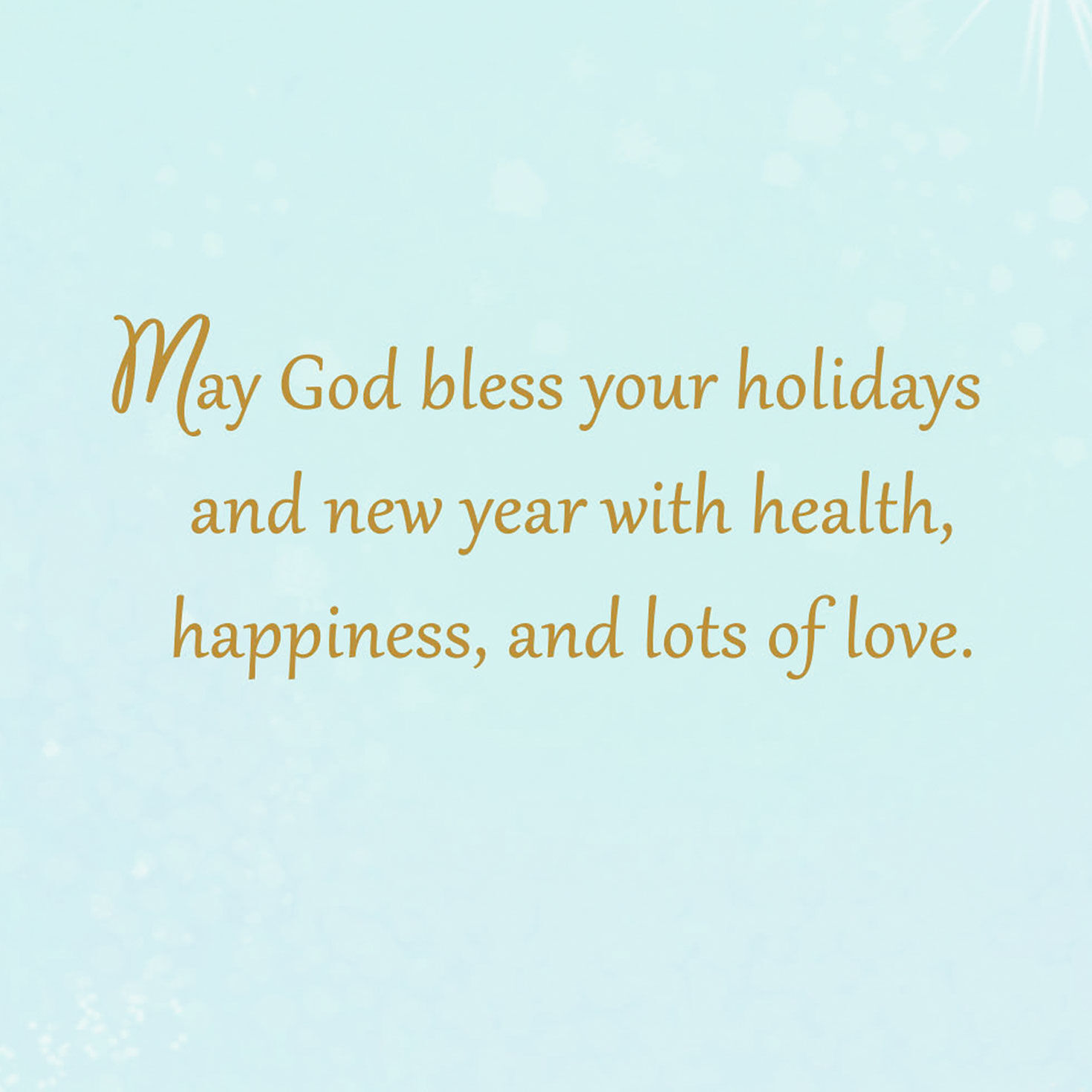 May God Bless Your Holidays Religious Christmas Card, , large image number 2