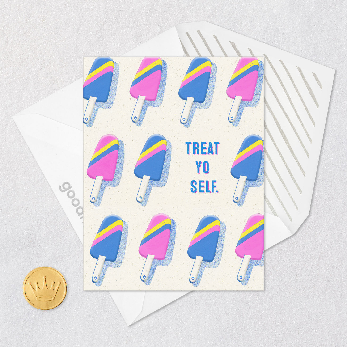 Treat Yo Self Funny Birthday Card for only USD 3.99 | Hallmark