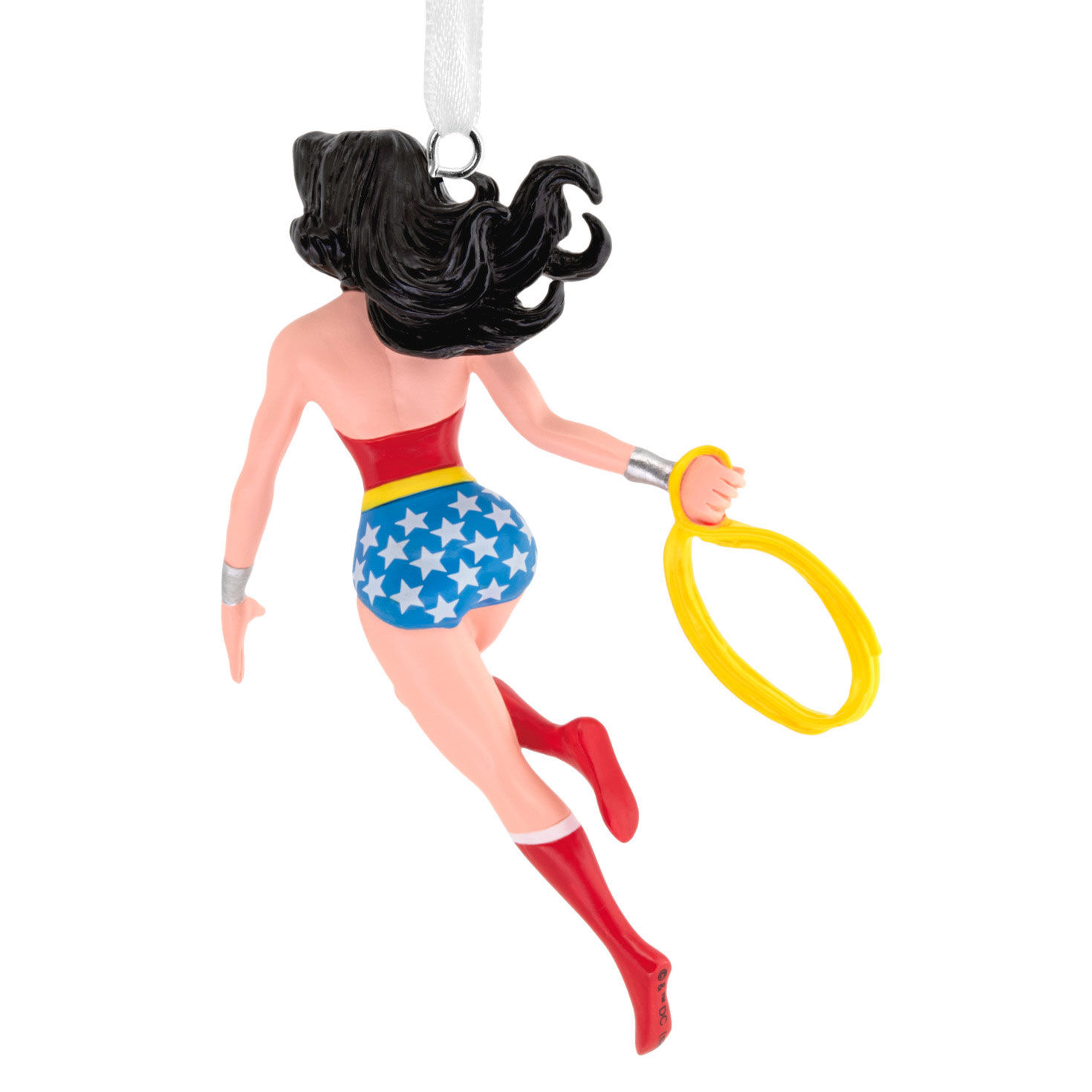 Wonder Woman With Lasso Christmas Ornament Back image number 6