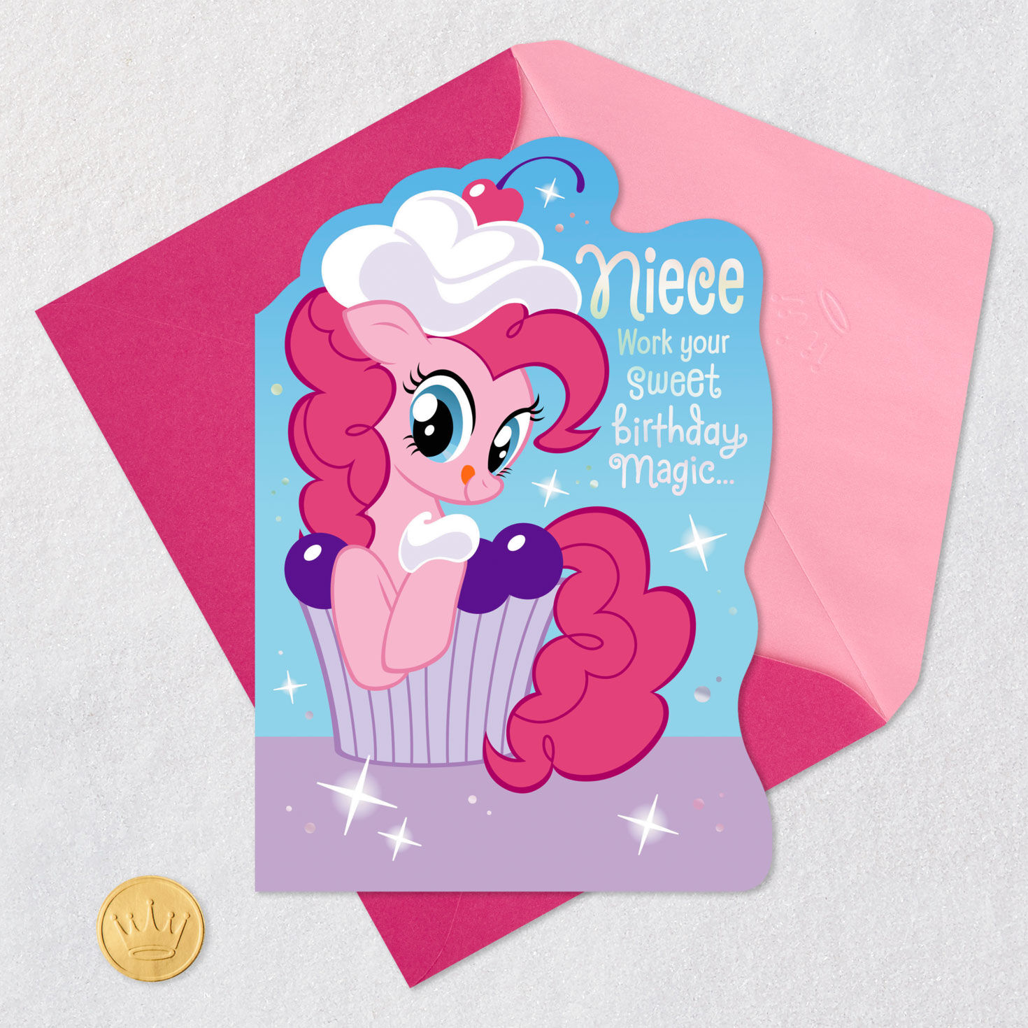 Hasbro® My Little Pony® Pinkie Pie™ Cupcake Birthday Card for Niece for only USD 2.99 | Hallmark