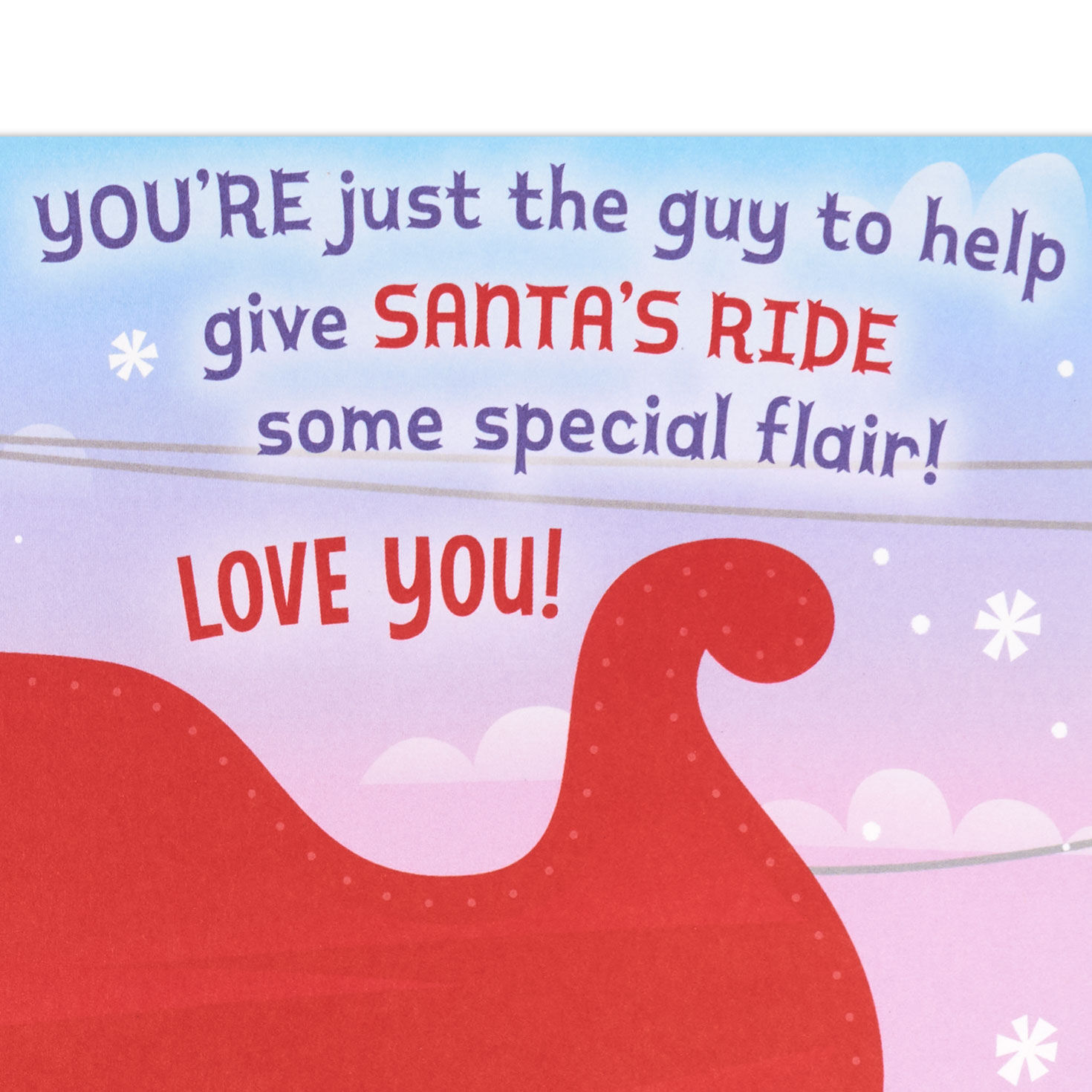 Santa's Sleigh Great-Grandson Christmas Cards Sentiment image number 2