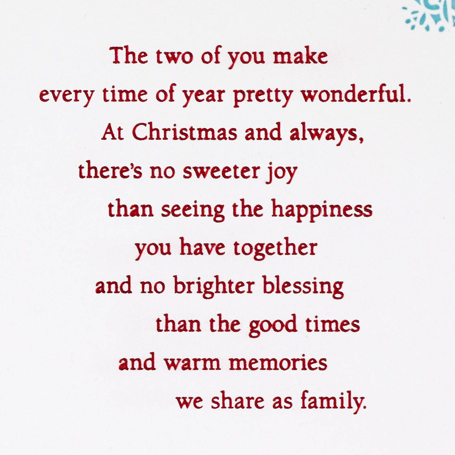 You're a Blessing Christmas Card for Daughter and Son-in-Law for only USD 7.59 | Hallmark