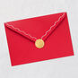 Poinsettia and Holly Ornaments Christmas Card Envelope Back with Seal image number 8