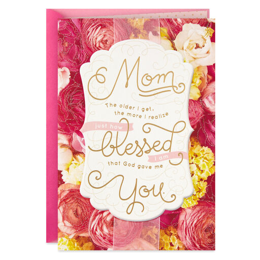 God Gave Me You Religious Mother's Day Card for Mom, 