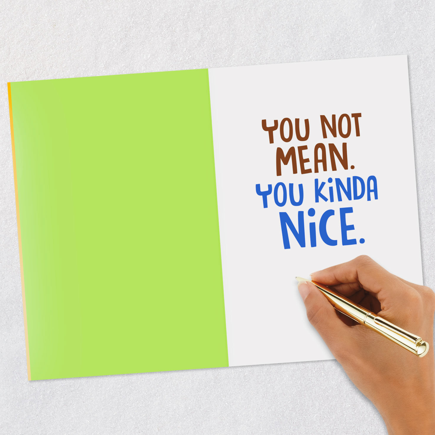 You Not Mean Dog Funny Boss's Day Card Signing card image number 6
