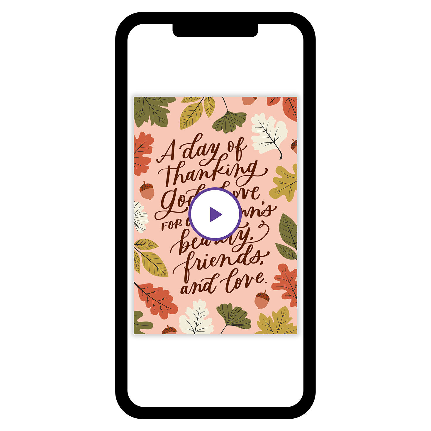 Autumn Beauty and God's Love Thanksgiving eCard