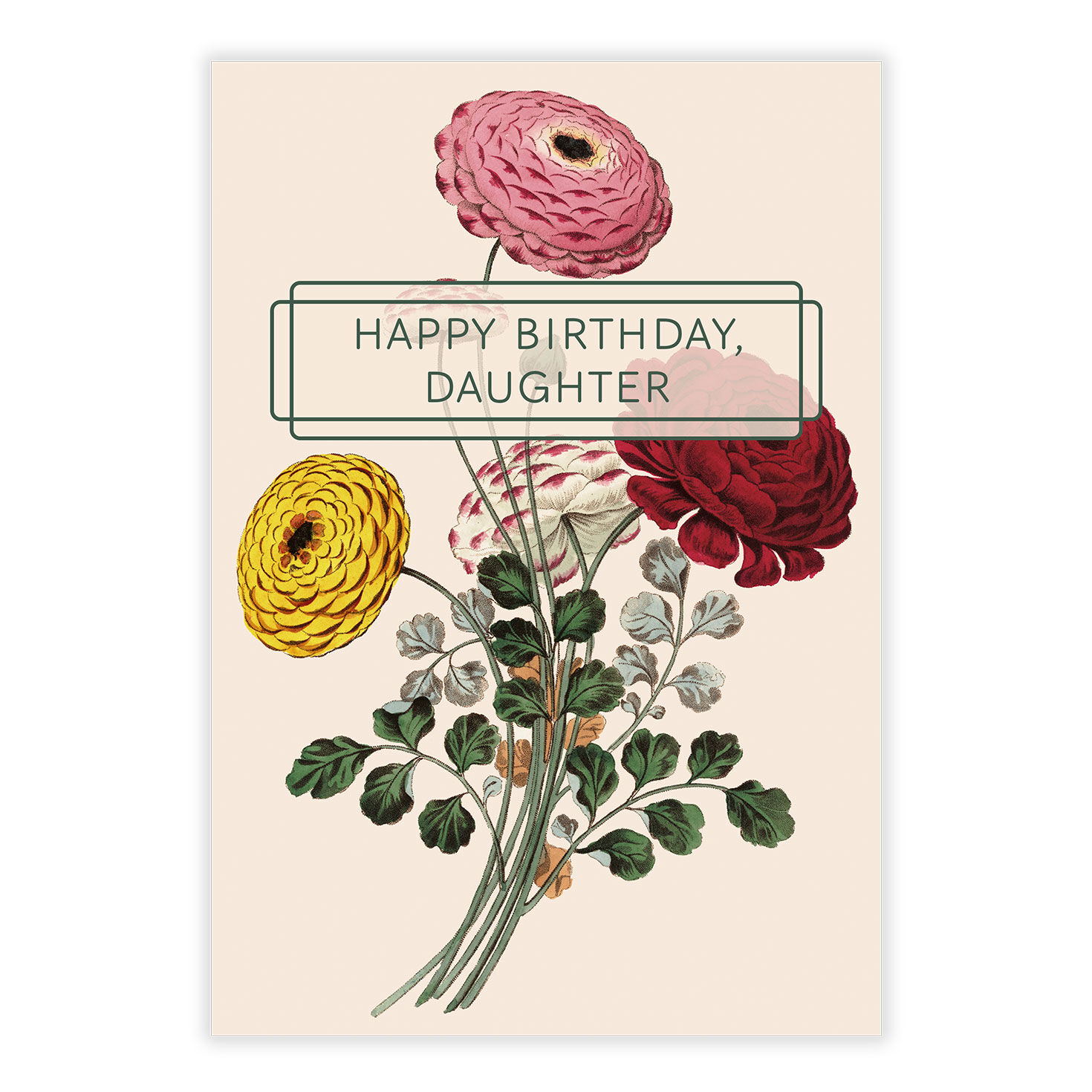 Vintage Zinnia Flowers eCard, , large image number 2