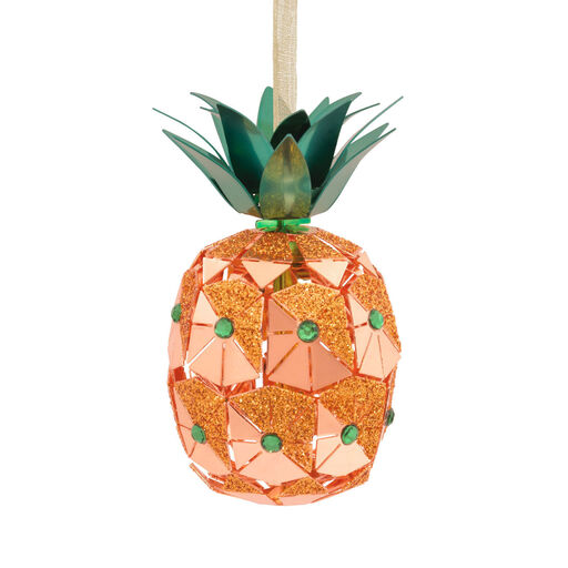 Signature Pineapple Premium Metal Hallmark Ornament, 