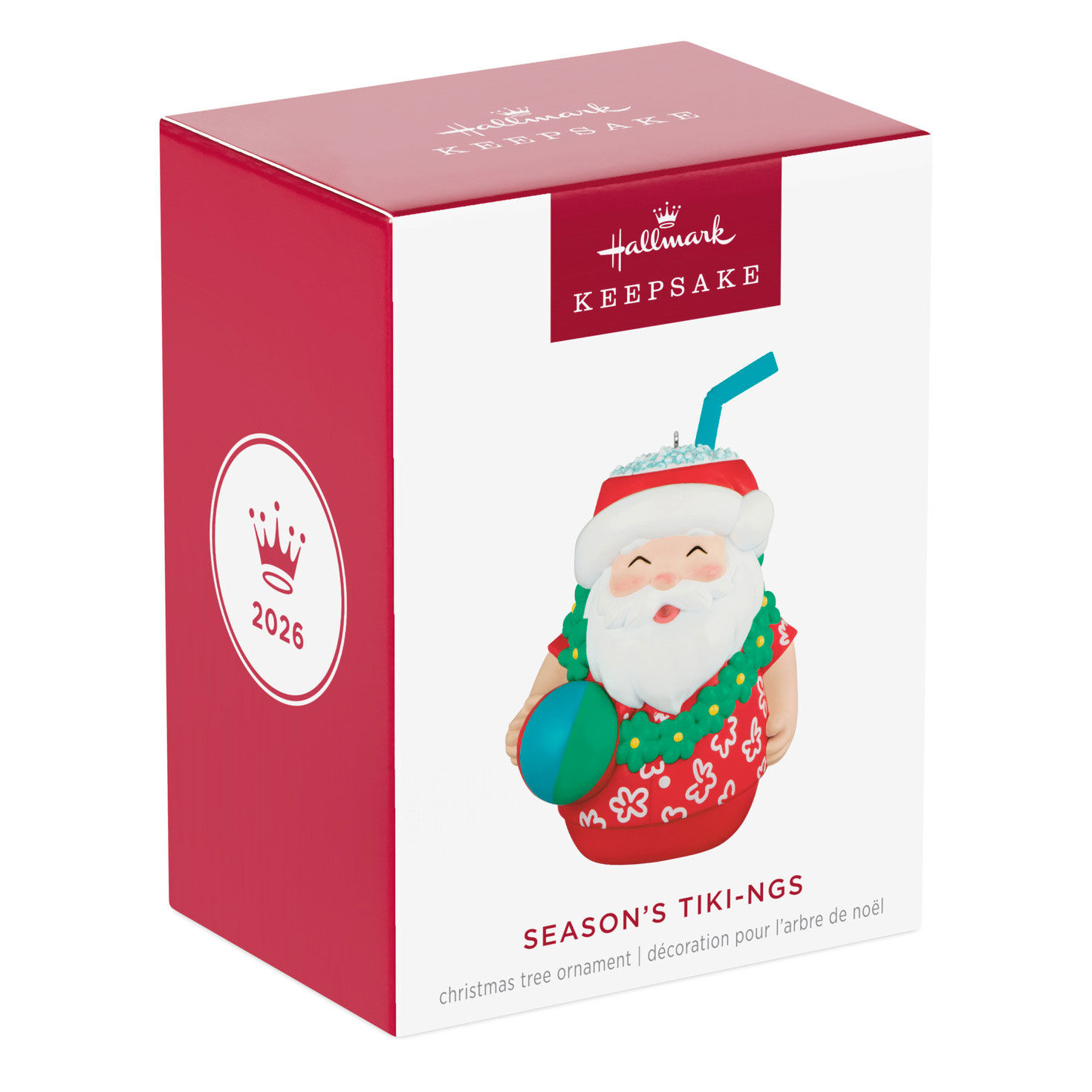 Santa Tiki Cup Keepsake Ornament Package Front image number 7