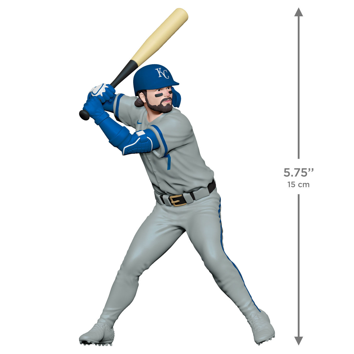 Royals Bobby Witt Jr. Keepsake Ornament measurement image number 3