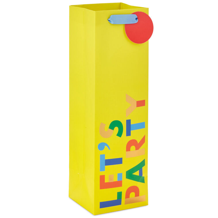 13" Let's Party Wine Gift Bag