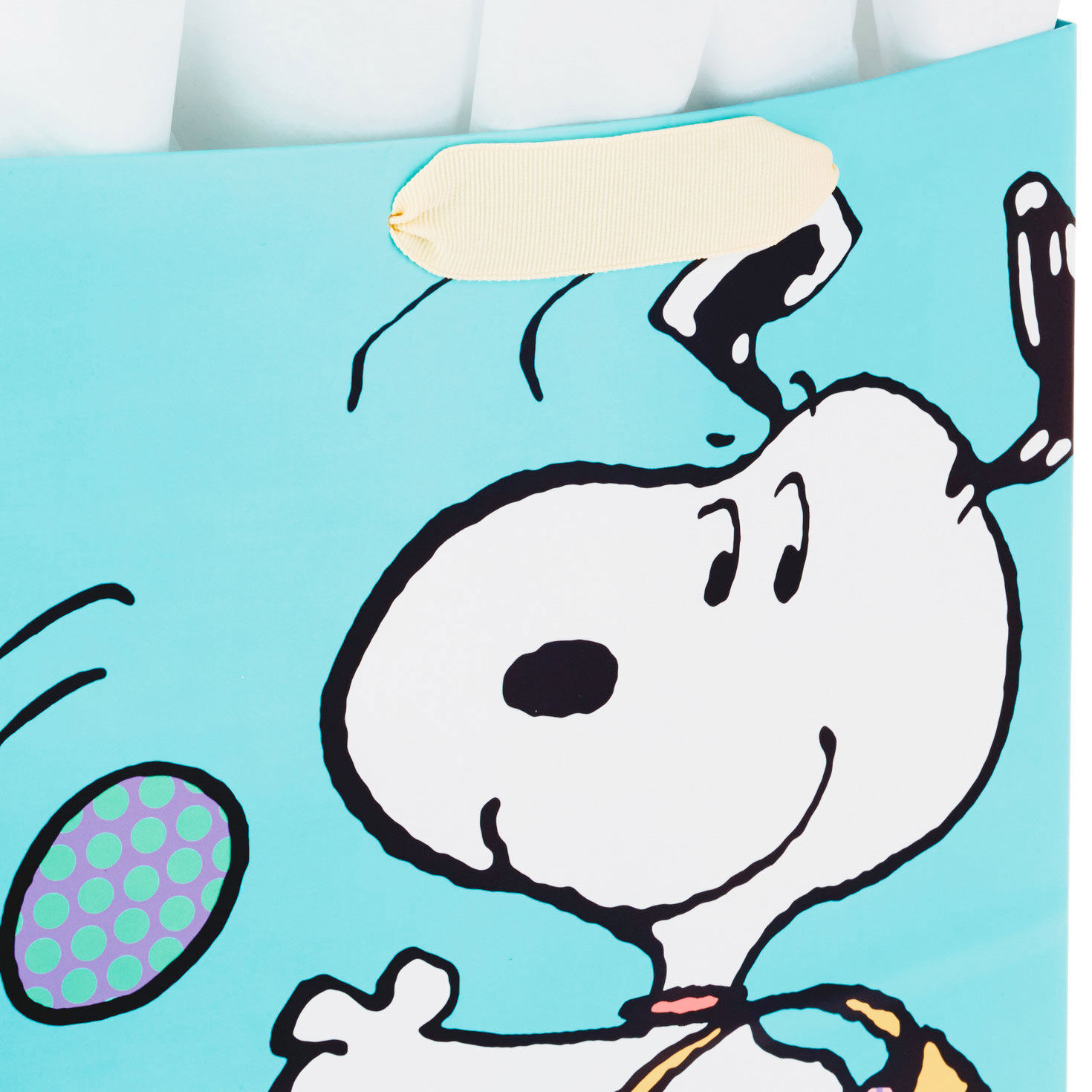 Peanuts Large Easter Gift Bag With Tissue Paper Handle Detail image number 4