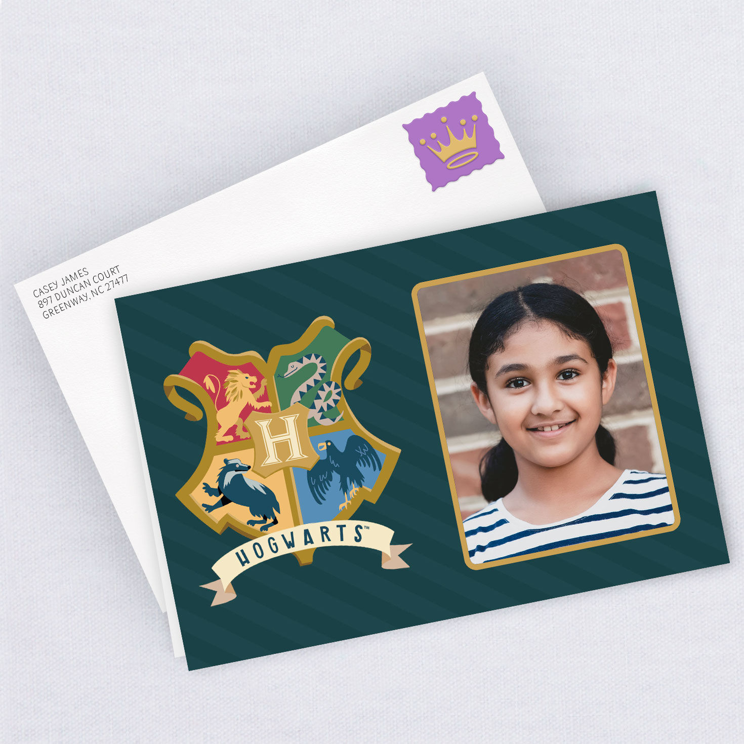 Harry Potter&trade; Hogwarts&trade; Crest Custom Card, , large image number 4