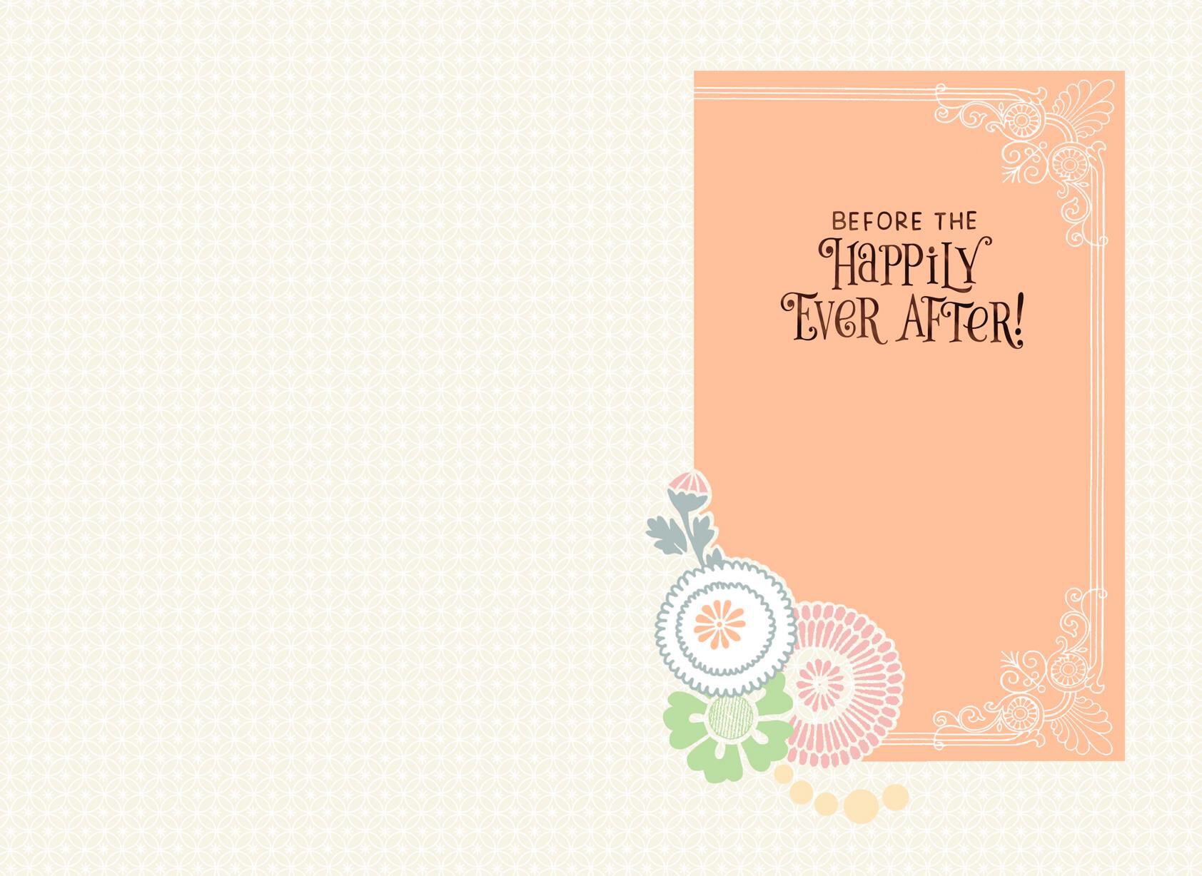 Fun and Laughter Bachelorette Party Wedding Card