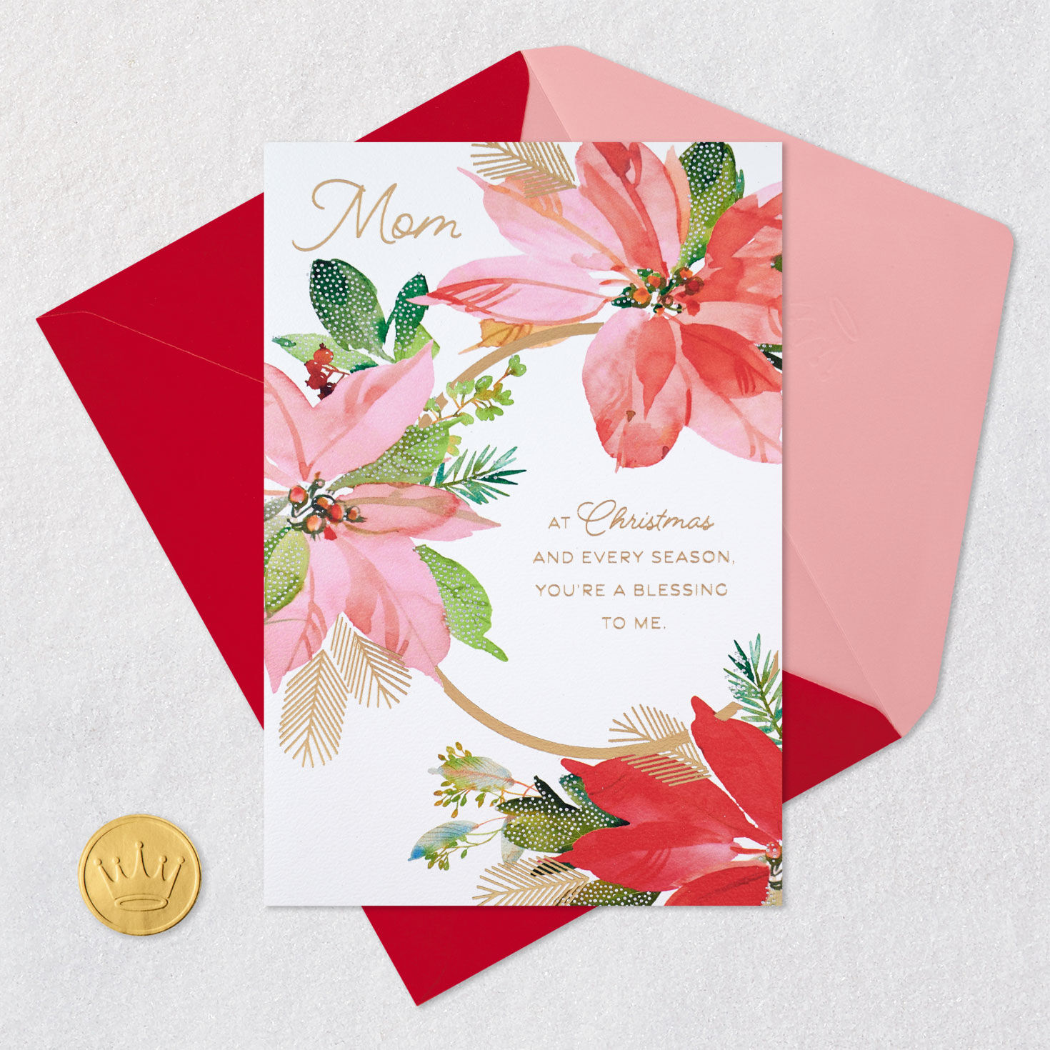 You're a Blessing to Me Christmas Card for Mom, , large image number 6