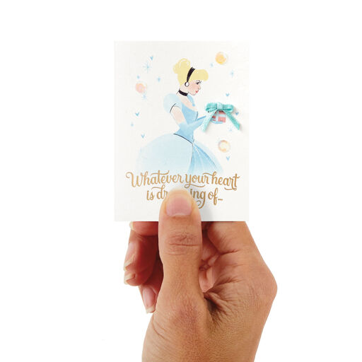 3.25" Mini Disney Princess Cinderella Whatever Your Heart Dreams Card, 