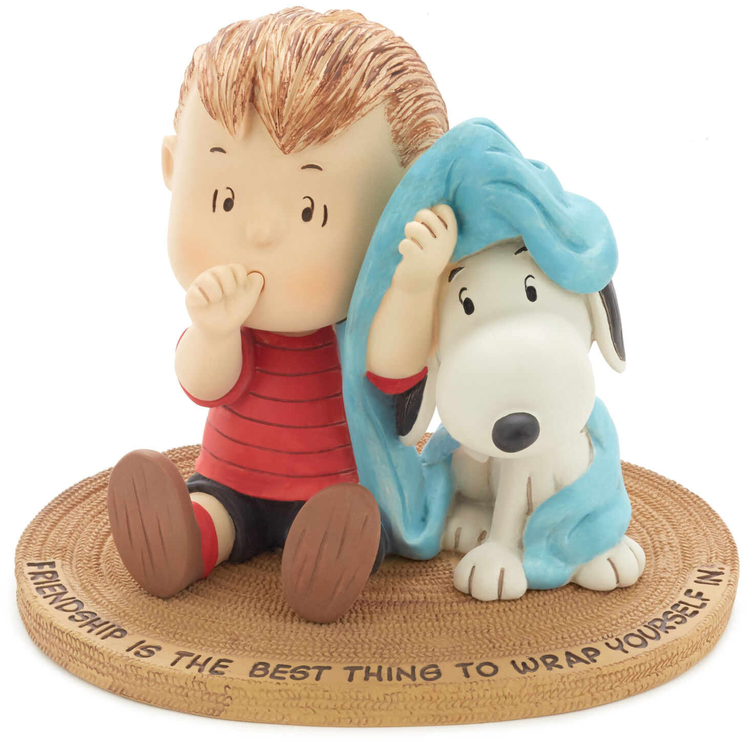 Peanuts Linus and Snoopy Wrapped in Friendship Mini Figurine