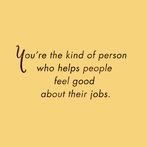 Inspire Lettering Boss's Day Card, 