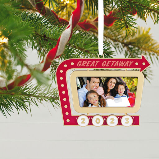Great Getaway 2023 Metal Photo Frame Ornament, 