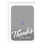 Personalized White Outline Thank-You Photo Card  image number 3