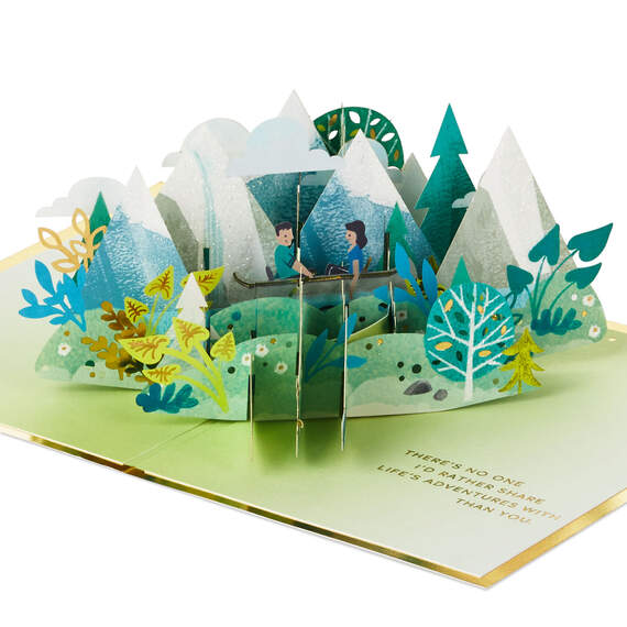 Love Sharing Life's Adventure With You 3D Pop-Up Love Card