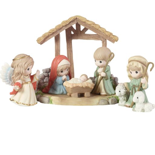Precious Moments A Child Is Born Nativity Figurines, 6-Piece Set, 