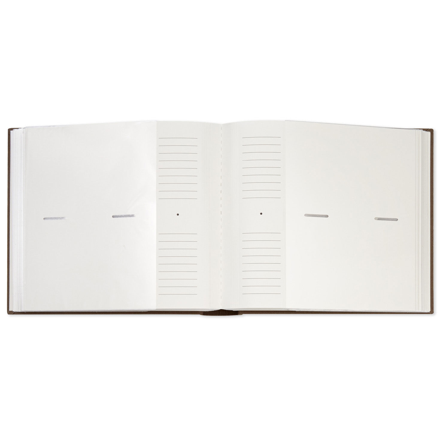 Taupe and Gold Memorial 2-Up Photo Album inside spread image number 4