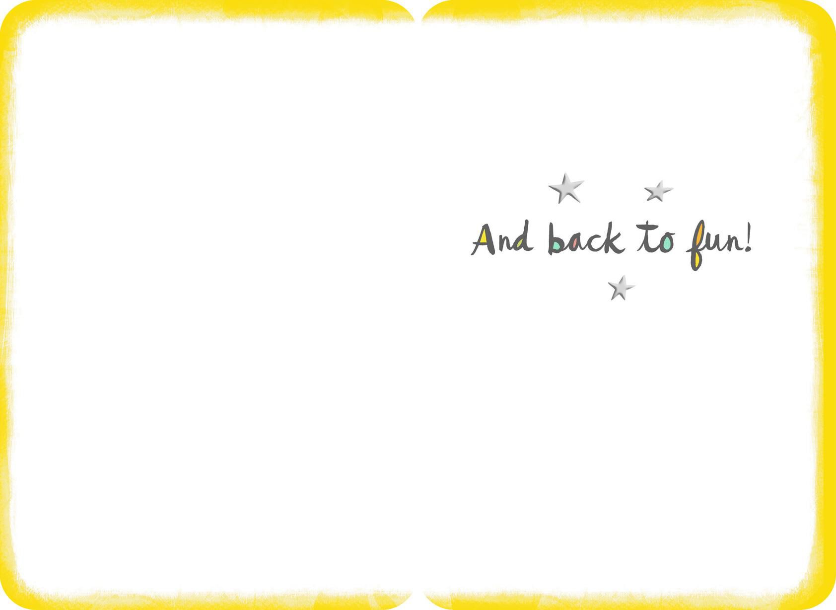 Apple, Ruler and Pencil Back to School Card