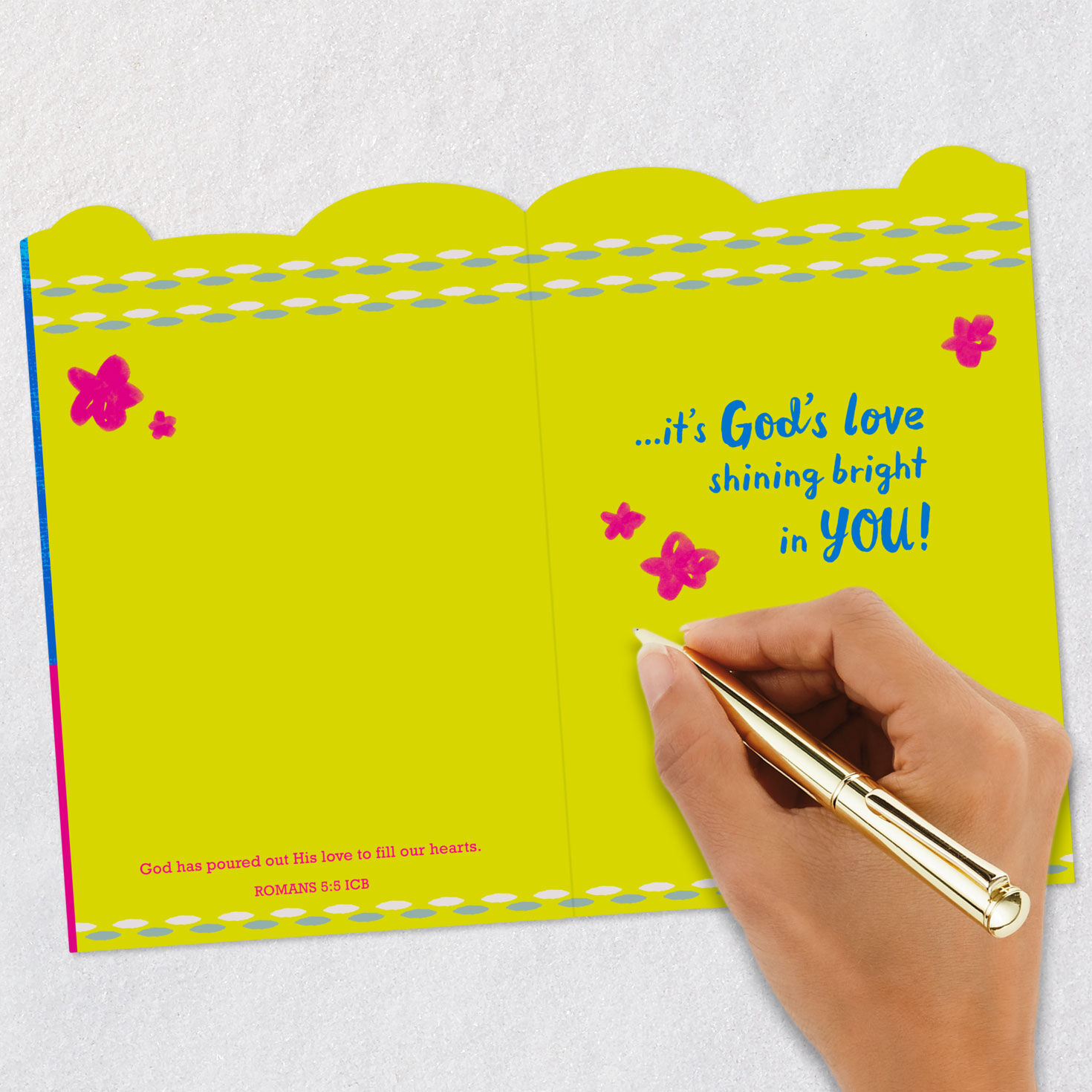 Christian Encouragement Card for Girl signing card image number 7