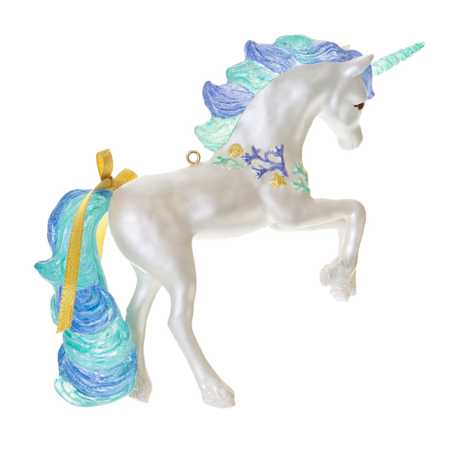Seaside Unicorn Keepsake Ornament Back image number 6