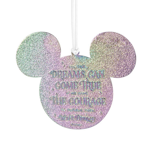 Disney 100 Years of Wonder Dream Wish Believe Metal Hallmark Ornament, , large image number 4