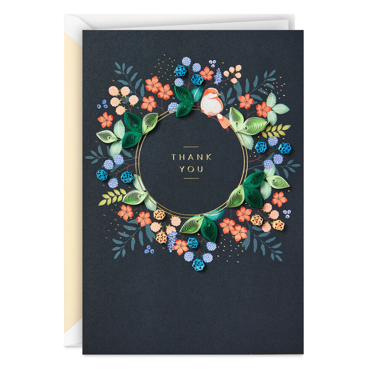 Floral Wreath Quilled Paper Handmade Thank You Card for only USD 10.99 | Hallmark