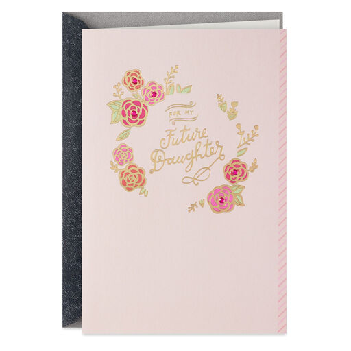 Circle of Flowers Bridal Shower Card for Daughter-in-Law, 
